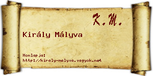 Király Mályva névjegykártya